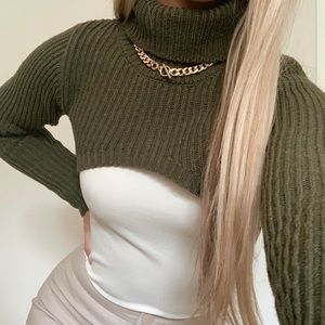Akita Turtleneck Cropped Sweater NWT